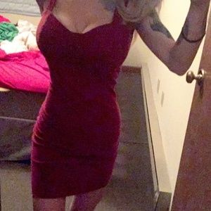 Maroon bodycon